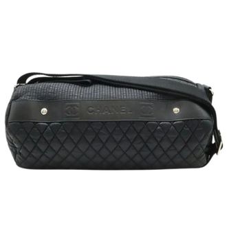 Chanel Pre-owned Cross Body Bags, female, Black, Size: ONE SIZE Pre-owned Sport Messenger Bag