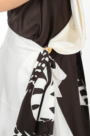 Bottega Veneta Vestito Halterneck ZEBRA Drappeggiato Bottega Veneta