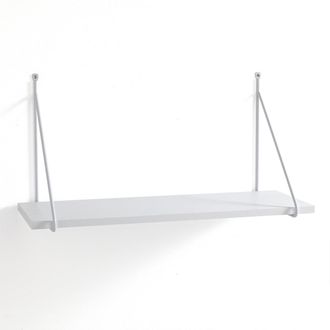 Oresteluchetta Estante De Pared Suspendido En Madera Y Acero Dise&ntilde;o Level - Blanco