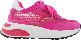 Jimmy Choo London Memphis Lace Up Mesh Trainers, Brand Size 36.5 ( US Size 6.5 )