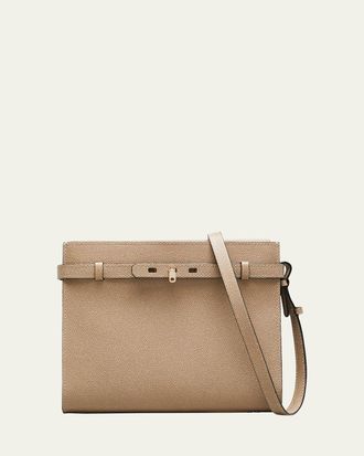 Valextra B-Tracollina Leather Shoulder Bag