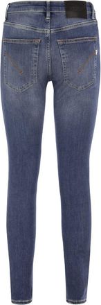 Dondup Womens Iris - Jeans Skinny Fit - Medium Blue Cotton - Size 28 (Waist)