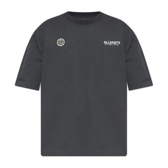 AllSaints T-Shirts, male, Gray, Size: XL Emblem T-Shirt