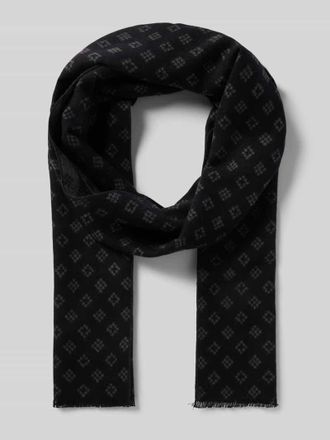 Christian Berg Schal aus Viskose im Allover-Look in Black, Größe 1