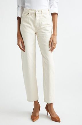 Veronica Beard Harley Arc Leg Jeans in Ecru at Nordstrom, Size 24