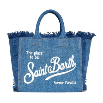 MC2 Saint Barth Tote Bags, female, Blue, Size: ONE SIZE Colette Hand Bag with Shoulder Strap