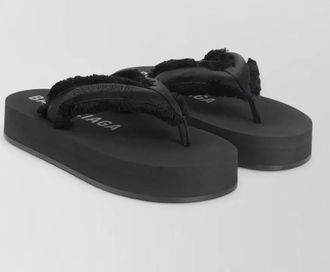 Balenciaga cushy platform thong sandals open toe