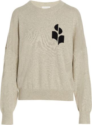 Isabel Marant Marisans Sweater With Logo Intarsia