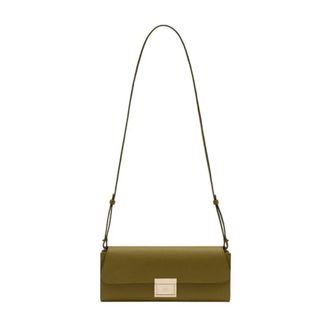Ami Mimi Schoudertas - Dames - Tassen - Groen - Maat: ONE Size Leer