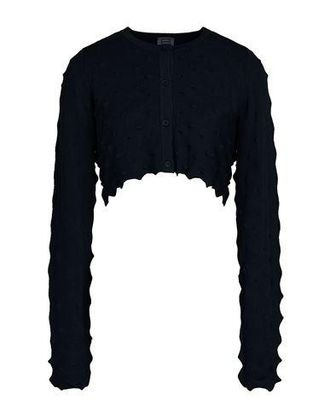 8 by YOOX VISCOSE BLEND 3D EFFECT KNITTED CARDIGAN