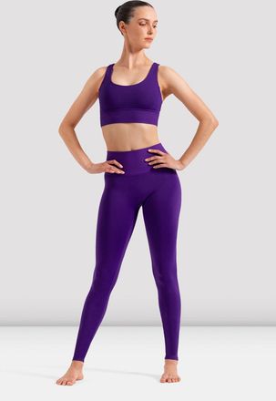 Bloch BLOCH Ladies Aurora Cross Back Bra Top, Midnight Amethyst