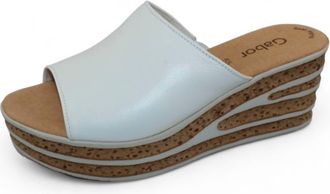 Gabor Womens Cervo Wedge Heel In White
