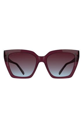 Kendra Scott Dira 56mm Gradient Tea Cup Sunglasses in Cyclamen at Nordstrom