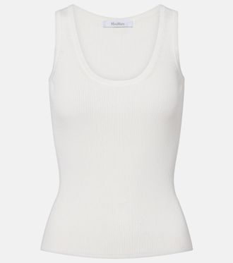 Max Mara Ribbed-knit jersey tank top
