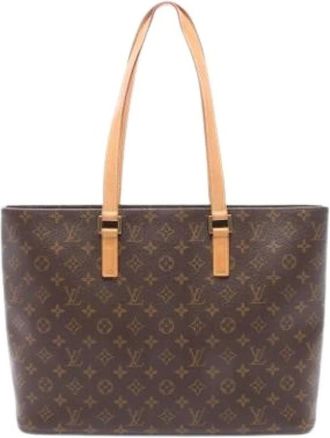 Louis Vuitton Pre-owned Tote Bags, female, Brown, Size: ONE SIZE Pre-owned Vintage Monogram Tote Bag