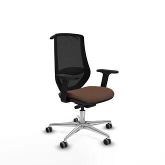 Piqueras y Crespo Sedia Da Ufficio Mardos Traslack Bali Piqueras Y Crespo D086g0h Nero Marrone Scuro
