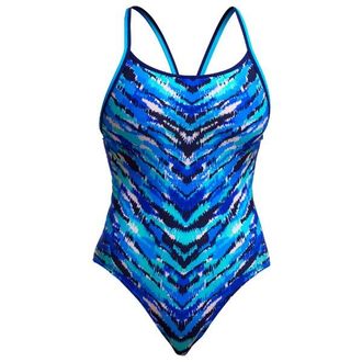 Funkita Diamond Back One Piece Badeanzug f&uuml;r Damen | blau