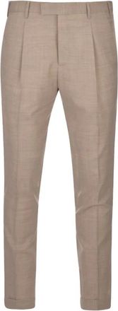 Pantaloni Torino Master Broeken - Heren - Slim Fit Broeken - Beige - 2XL - Wol - Broeken