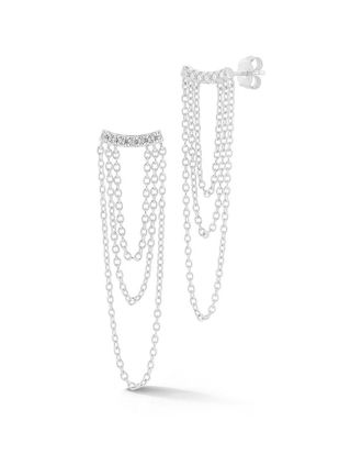 Glaze Jewelry Silver Cz Earrings