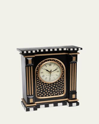 MacKenzie-Childs 11 Courtly Check Mantle Clock
