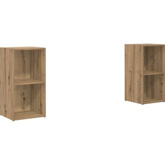 vidaXL Conjunto De Mueble De Tv 2 Pcs Roble Artesanal Vidaxl