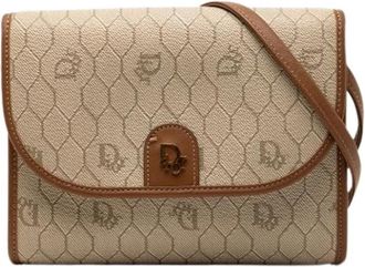 Dior Pre-owned Canvas dior-bags - Dames - Vintage Schoudertas - Beige - ONE Size - Vintage