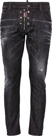 Dsquared2 distressed-effect slim-fit jeans - men - Cotton/Elastane - 46 - Black