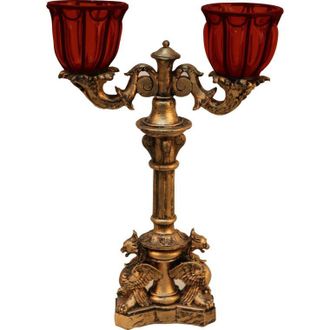 OEM Candelabro Doble Rojo