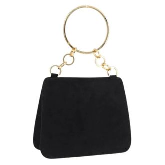 Ferragamo Pre-owned Hand Bag - Dames - Vintage Handtas - Zwart - ONE Size - Su&egrave;de - Vintage