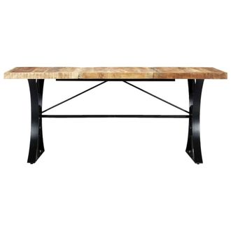 Berkfield Home Dining Table 180x90x76 cm Solid Mango Wood in Brown | Size: 180 x 90 x 76 cm