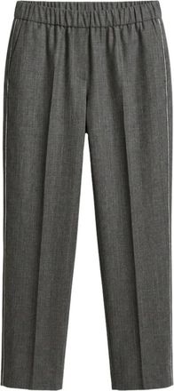 PESERICO Cigarette Broek - Dames - Broeken - Grijs - L - Wol - Broeken