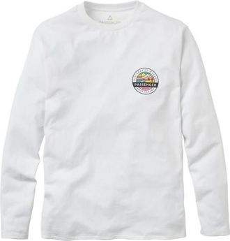 Passenger Odyssey Recycled Cotton L/S T-Shirt Longsleeve f&uuml;r Herren | wei&szlig;