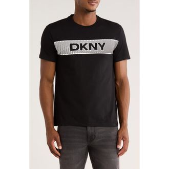 DKNY Zander Logo Graphic T-Shirt in Black at Nordstrom Rack, Size Medium