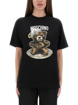 Moschino T Shirt With Teddy Print