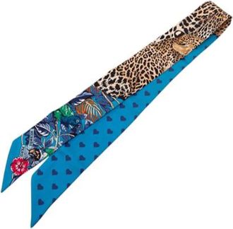 Herm&egrave;s Pre-owned Scarves, female, Multicolor, Size: ONE SIZE Pre-owned Jungle Love Twilly Scarf