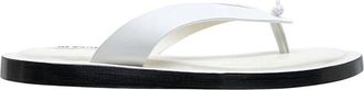 Jil Sander Sandalo - Dames - Slippers - Wit - 36 EU - Leer - Schoenen