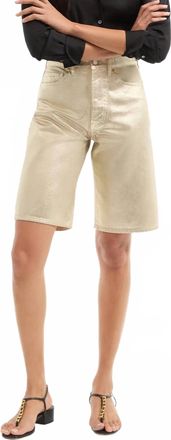 Veronica Beard Charlotte Metallic Short In Gold