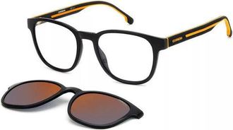 Carrera CA 8062/CS 08LZ OZ Black/Orange/Clear with Magnetic Clip-On Multilayer Red