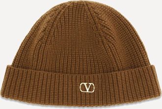 Valentino Garavani Cappello Beanie VLogo in cashmere Man UNI