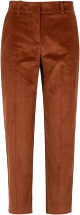 Pennyblack Broek Suede - Dames - Vrijetijds broeken - Bruin - L - Katoen - Broeken