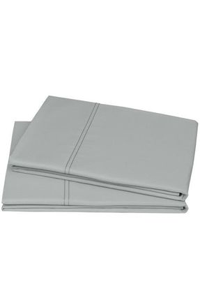 California Design Den Set of 2 Pillowcases - Hotel Luxe 800 Thread Count 100% Cotton Sateen in Light Grey at Nordstrom, Size Standard
