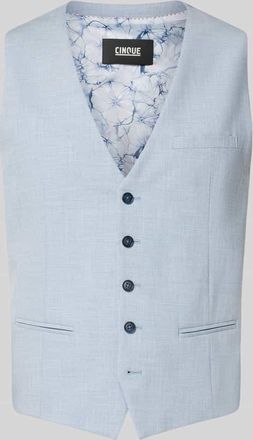 Cinque Weste mit Paspeltaschen Modell Vitra in Hellblau, Gr&ouml;&szlig;e 102