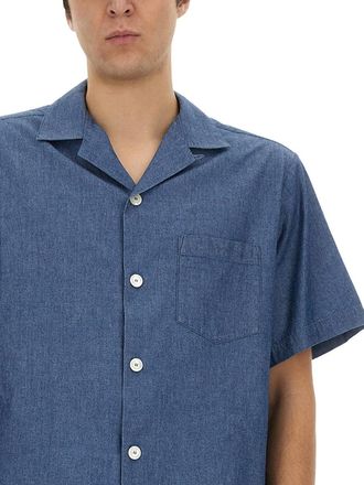 Aspesi Cotton Denim Shirt - Blue