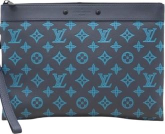 Louis Vuitton Pre-owned Clutches, male, Blue, Size: ONE SIZE Pre-owned Clutch Bag