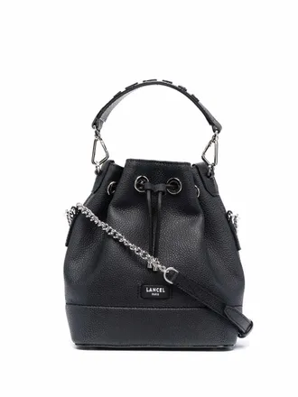 Lancel Leren bucket-tas - Zwart
