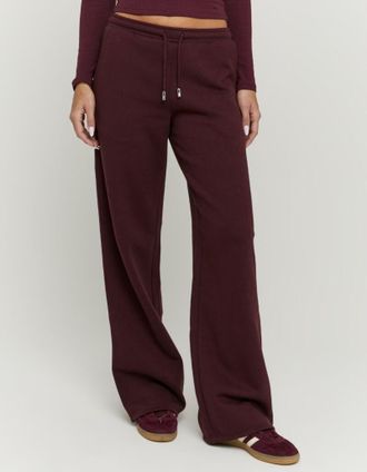 Tally Weijl Sweathose TALLY WEIJL SPACOWIBY, Damen, Gr. 38, N-Gr, mauve wine, Sweatware, Obermaterial: 65% Baumwolle, 35% Polyester, unifarben, lang, Hosen Sweath