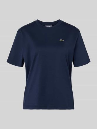 Lacoste Sport Relaxed Fit T-Shirt aus reiner Baumwolle in Dunkelblau, Gr&ouml;&szlig;e 34