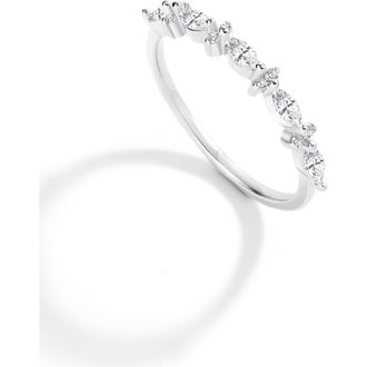 Mint & Lily Marquise and Round Cubic Zirconia Ring in 925 Sterling Silver at Nordstrom, Size 8