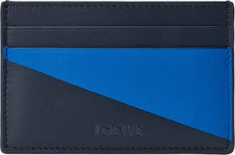 Loewe Mens Color-Block Leather Card Holder