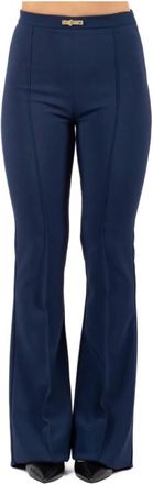 Elisabetta Franchi Mujer, Pantalones, Azul, Talla: M
